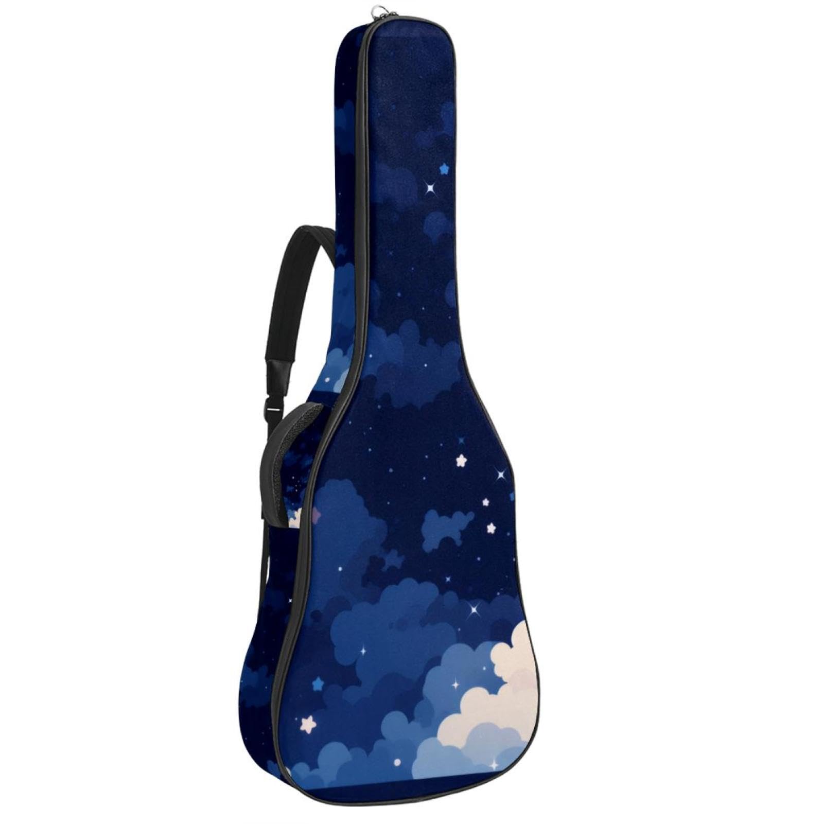 Housse guitare acoustique multicolore avec multiples poches de rangement - 8