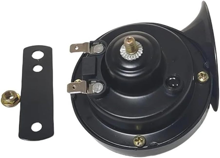 New 12V 24V 48V 60V Electric Car Scooter EBike Universal Motorcycle Snail Round Super Loud Waterproof Horn Kit 105DB 110DB Speakers(Snail hron 110DB 48V)