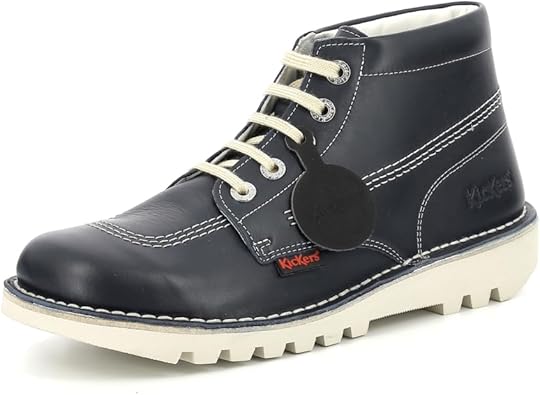 Kickers Mens Kick Hi Classic | Extra Comfortable Added Durability Premium Quality Ankle Boots, Navy, 7.5 UK: Amazon.co.uk: Fashion