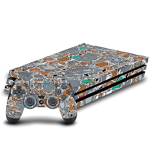Autocollant PlayStation 4 Tom and Jerry vinyle skin PS4 Pro avec sticker manette DualShock
