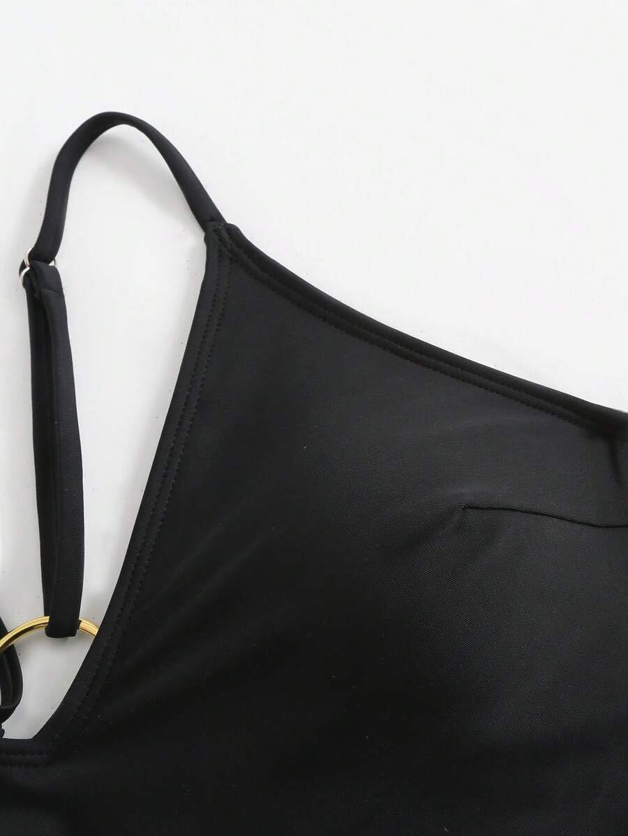 HYTENSUN Sexy Backless High Cut One Piece Swimsuit for Women Deep V Neck Thong Bottom Open Back Bathing Suit