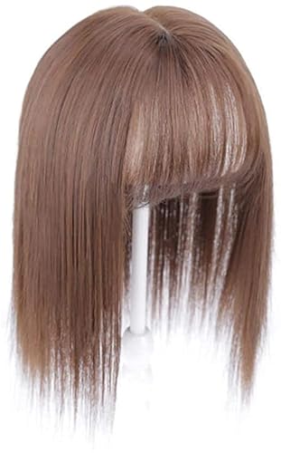 Miniatura 7 de Extensiones de cabello con clip con flequillo, invisible, natural, corona, extensiones para el cabello para mujeres, con cabello gris o delgado, 10