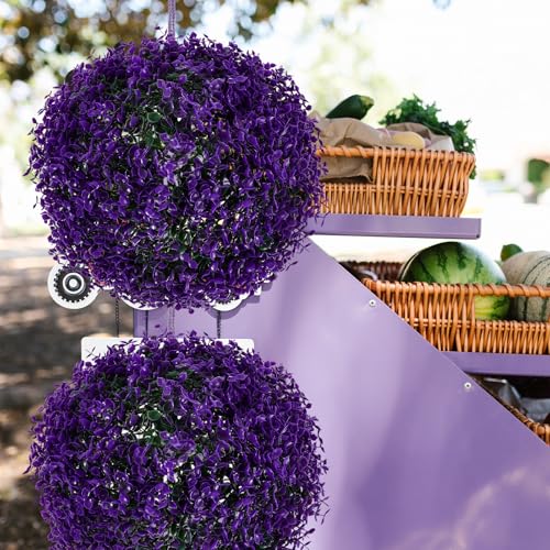 Bola de hierba artificial de eucalipto para decoración de interiores 8
