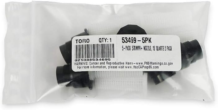 Toro 5 Pack, 570 MPR+ Nozzle, 15' Quarter
