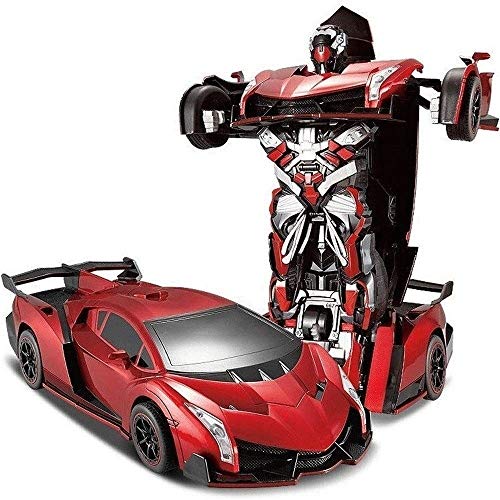 Great Price! Woote Child Remote Control Car One Button Deformed Bumblebee Children Rotation Stunt Dr...