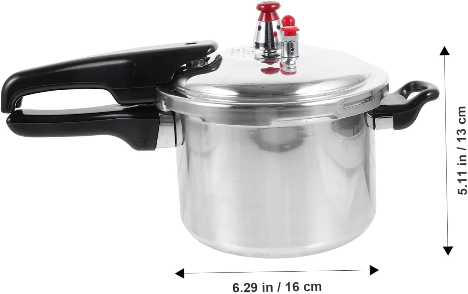 High Pressure Cooker with Composite Bottom Multi Use Pressure Pot for Gas and Electric Stoves Energy Saving Compact Kitchen Cookware with Rapid Heat Conduction and Uniform Heating