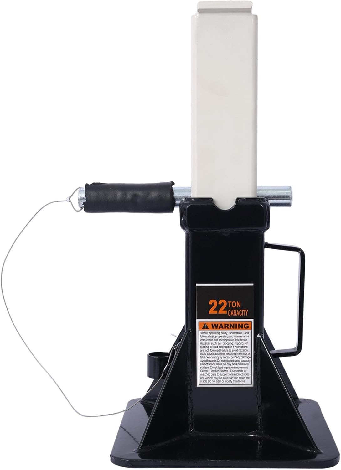 Premium 22 Ton Heavy Duty Car k Stands with Lock - Set of 2, Blk