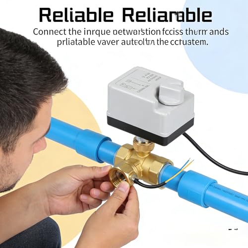 Válvula de bola de motor de 2 vías DN25 y AC220V optimizada para control preciso de fluidos 8