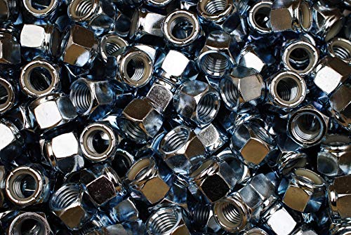 (50) Grade A Nyloc 3/4-10 Hex Locking Nuts Coarse Thread Zinc Plated Nylock