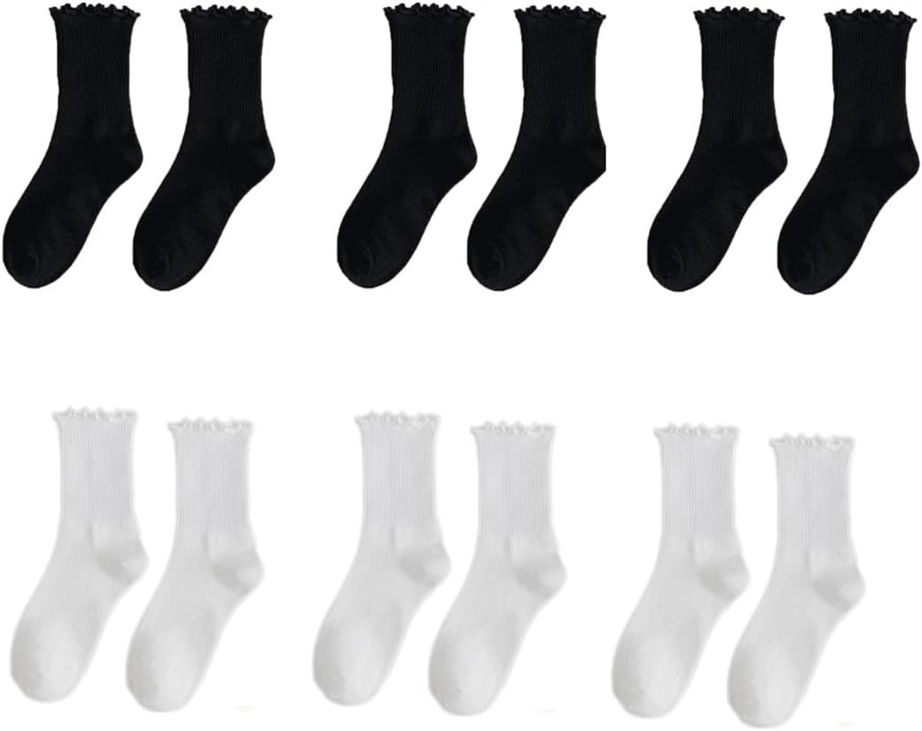 GuaziV Women's Cotton Socks, 5-8 Pairs Womens Fun Novelty Crew Colorful Patterns Super Soft Fashion Casual Socks