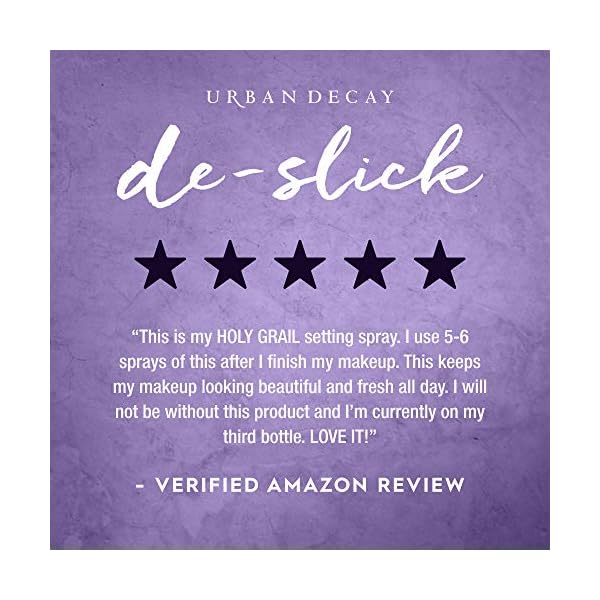 Urban-Decay-De-Slick-Oil-Control-Matte-Makeup-Setting-Spray-Travel-Size-Controls-Oil-Blocks-Shine-Locks-Makeup-in-Place-Oil-Free-Microfine-Face-Mist-10-fl-oz Urban Decay De-Slick Mattifying Makeup Setting Spray for Face, Waterproof, Smudge-proof, Oil & Shine Control, for Oily Combination Skin, Oil-free, Vegan, Cruelty-free