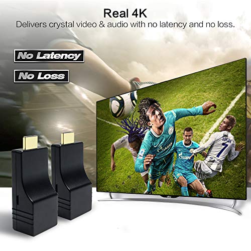 Extensor HDMI 4K DDMALL por cable CAT6 de 70 metros con alimentacion USB y tamaño compacto 3
