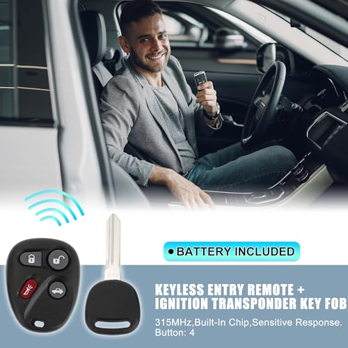 Télécommande KOBLEAR1XT 315 MHz avec puce 46 pour Chevrolet 2001-2005