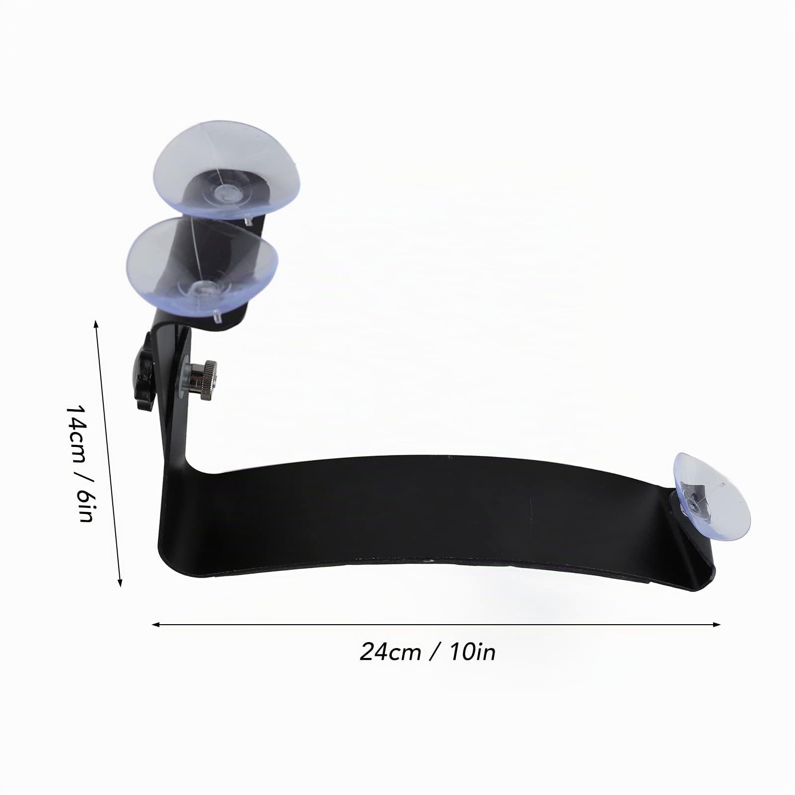 Reposapiés de Aluminio para Guitarra Soporte para Piernas con Ventosa de Goma Negro