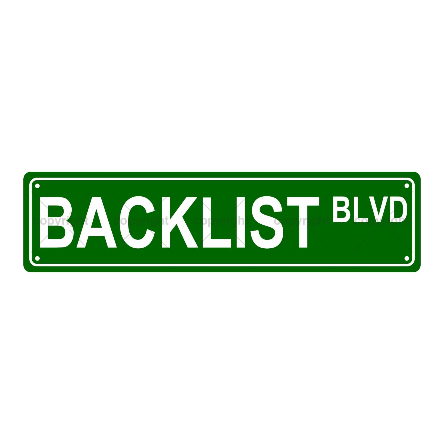 BACKLIST BLVD Bookshelf Metal Tin Street Sign Bar Cafe Garage Cave Home Room Wall Bathroom Farmhouse Garden Porch Patio Decor,4x16 Inch