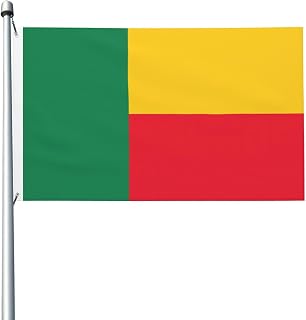 Flag of Benin 3x5FT Flag.Double Sided 100% Polyester Full Print, QuickDry with Metal Grommets