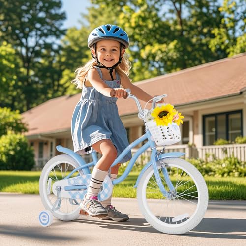 Image of BABY JOY Kids Bike, 12 14 16 18 20 Inch Boys Girls Bike w /Removable Basket