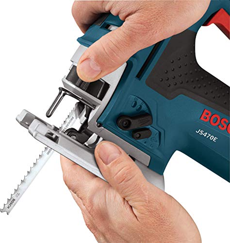 BOSCH Power Tools Jig Saws - JS470E Corded Top-Handle Jigsaw - 120V Low-Vibration, 7.0-Amp Variable Speed For Smooth Cutting Up To 5-7/8\