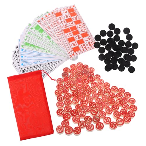HANABASS Bingo Game for Boys and Girls Adults Family Party Bingo Supplies Chips