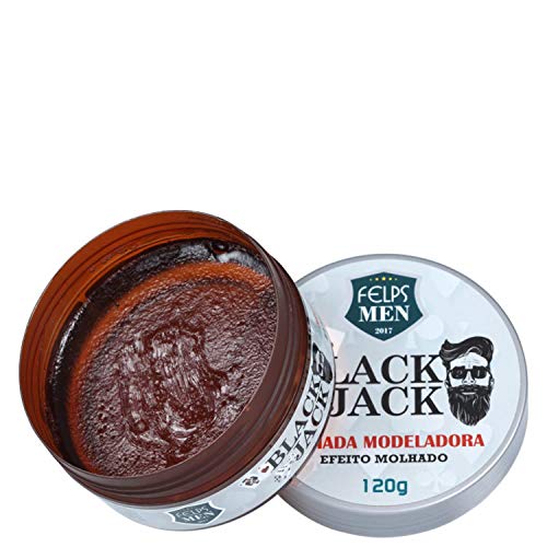 Men Black Jack Pomada Molhado 120G, Felps