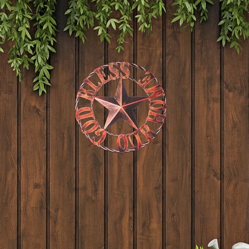 Décoration murale en fer marron rétro objet suspendu pour salon intérieur