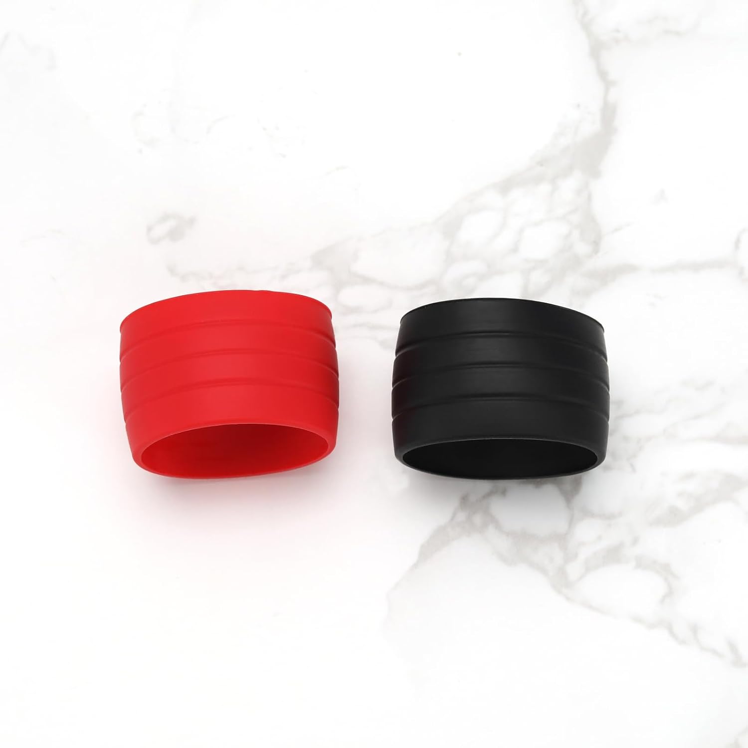 4 Pairs Bike Handlebar Tape Retaining Ring Bicycle Cycling Handlebar Fixing Loops for Mountain Bike Road Bike Handle Grip Silicone Ring Sleeve