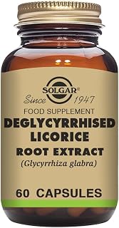 Solgar Deglycyrrhised Licorice Root Extract Vegetable Capsules - Pack of 60 - Botanical Extract - Antioxidant and Anti-Inflammatory Properties - Vegan and Gluten Free
