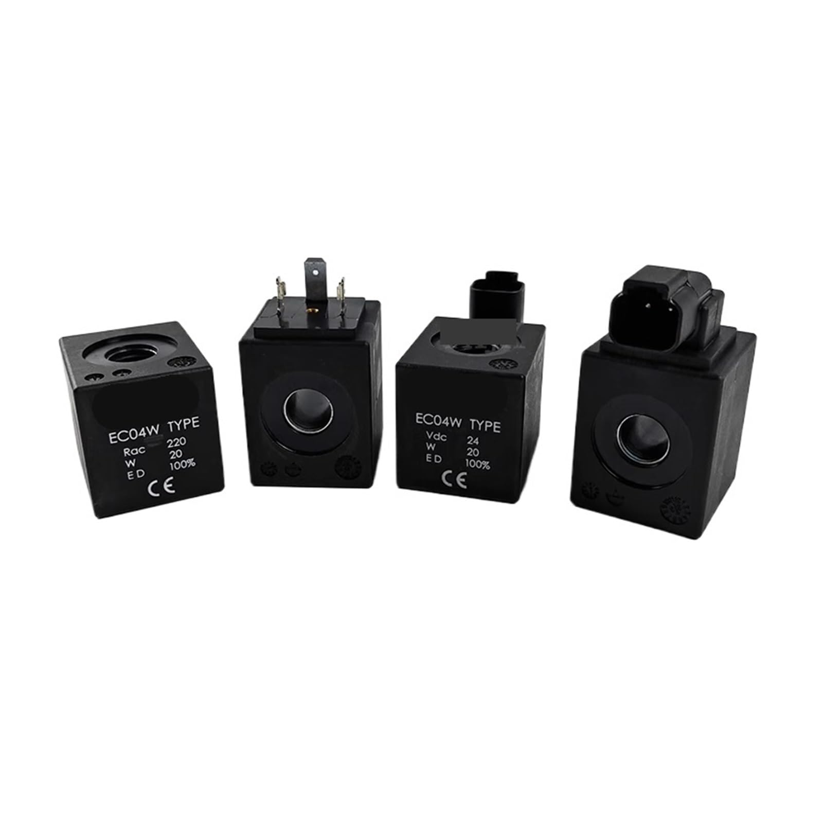 Bobine solénoïde EC-04W AC220V 3-pin connecteur étanche universel