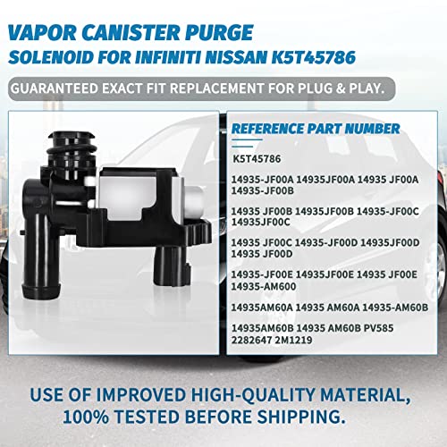 image for Yikesai Vapor Canister Purge Valve Solenoid - EVAP Vapor Canister Vent
