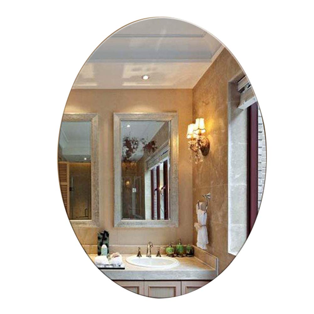 JZFOACHR Cosmetic Mirror Oval Wall Mirror,Vanity Mirror,Suitable for Washroom,Bedroom or Bathroom,