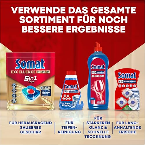 Somat Spezial-Salz (1,2 kg), Spülmaschinensalz für eine stärkere Geschirrspülleistung, Wasserenthärter für die Spülmaschine wirkt gegen Kalk für glänzende Ergebnisse und eine längere Lebensdauer