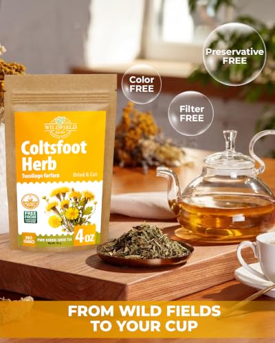 Image of 4 oz. Coltsfoot Herb Leaf Tea (Tussilago Farfara) - 113g Coltsfoot Leaf Herb Tea Un De Caballo