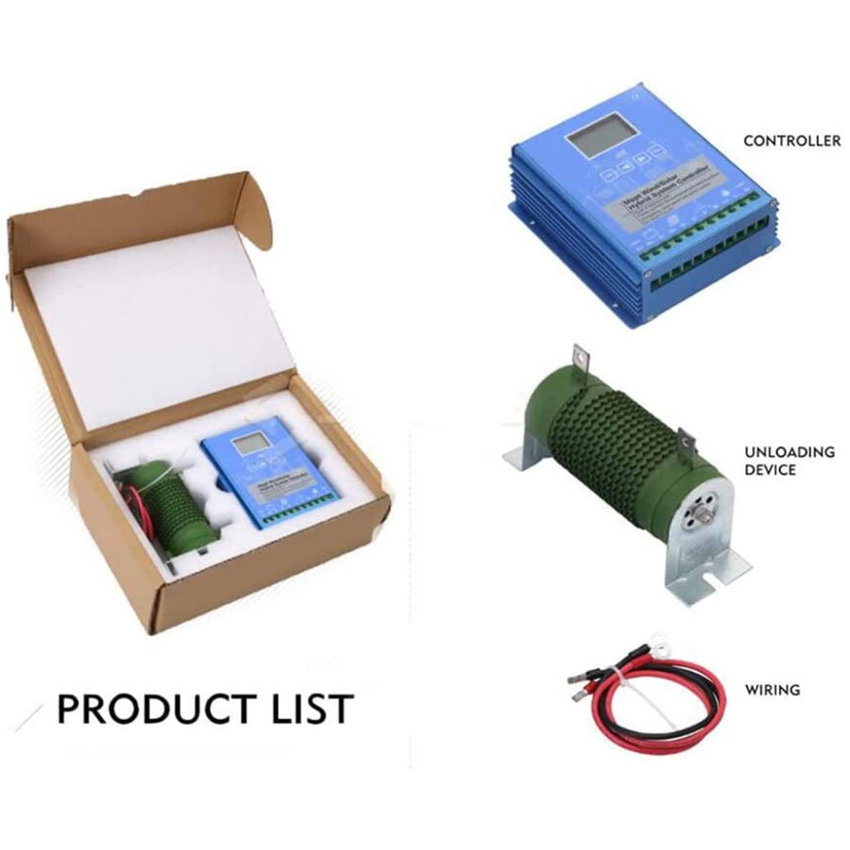 Regolatore di carica ibrido solare eolico MPPT per generatore eolico batteria di ricarica – 12 V/24 V/48 V interruttore automatico – regolatore boost – 5000 W-12000 W