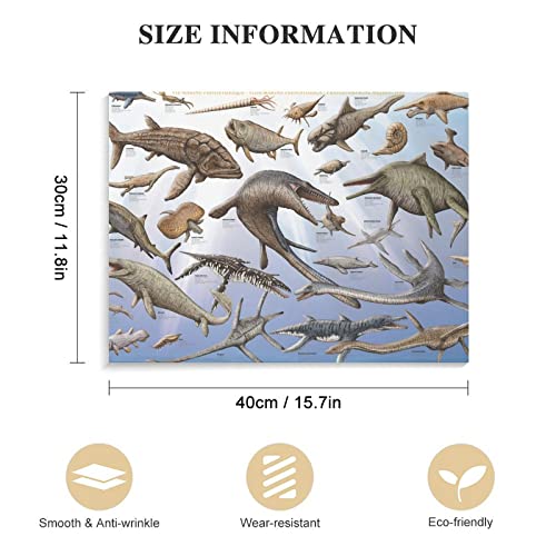 Teacher Poster Prehistoric Marine Life Knowledge Science Modern Room Wall Decoration Canvas Wall Art Prints For Wall Decor Room Decor Bedroom Decor Gifts 24X32Inch(60X80Cm) Frame-Style #TOP1