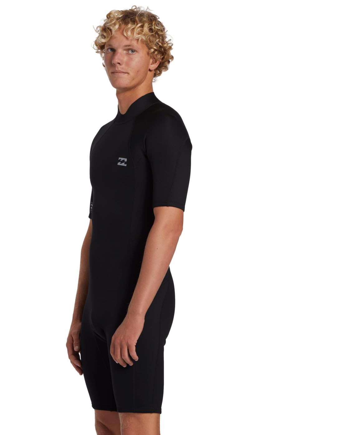 Billabong Mens Foil 2mm Back Zip Shorty Wetsuit ABYW500122 - Black