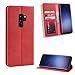 Produktbild Snow Color Galaxy S9+ (S9 Plus) Hülle, Premium Leder Tasche Flip Wallet Case [Standfunktion] [Kartenfächern] PU-Leder Schutzhülle Brieftasche Handyhülle für Samsung Galaxy S9+ /G965F - COBYU010260 Rot