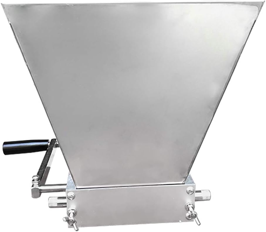 YUEWO Barley Grinder Crusher Stainless 2-Roller Grain Mills Machine Homebrews Beer Brewing Grain Crusher Machine For Grains Corn Barley