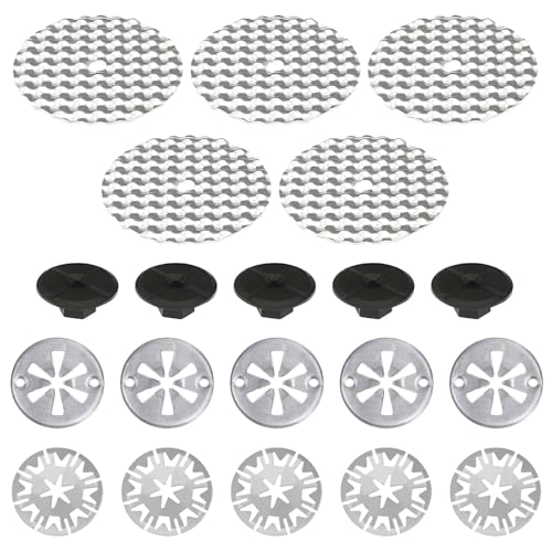 20 Pieces Heat Shield Repair Kit, 30mm Zinc-plated Steel Locking Washers, Heat Shield Clips for Cars, Vehicle Heat Shield Repair Kit, Exhaust Heat Shield Clips Repair Kit, Compatible With Most Cars