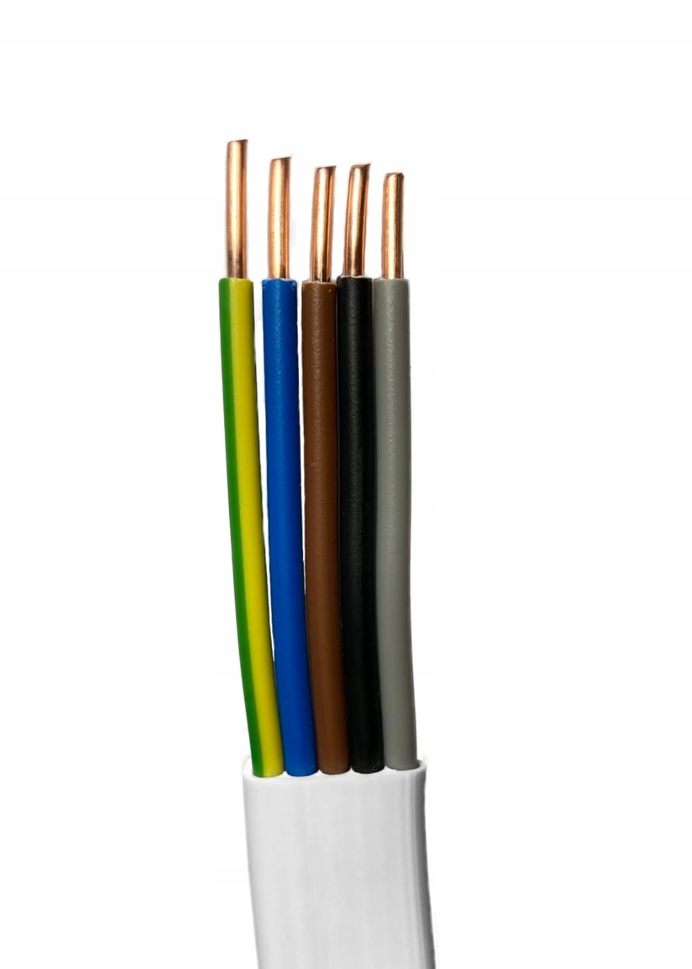 Hilark Cable Tech Flaches Installationskabel YDYp 5x2,5 mm² 20m