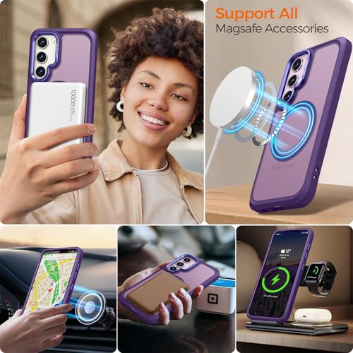 Image of Rayboen for Magnetic Matte Samsung S23+ Plus Case, Purple
