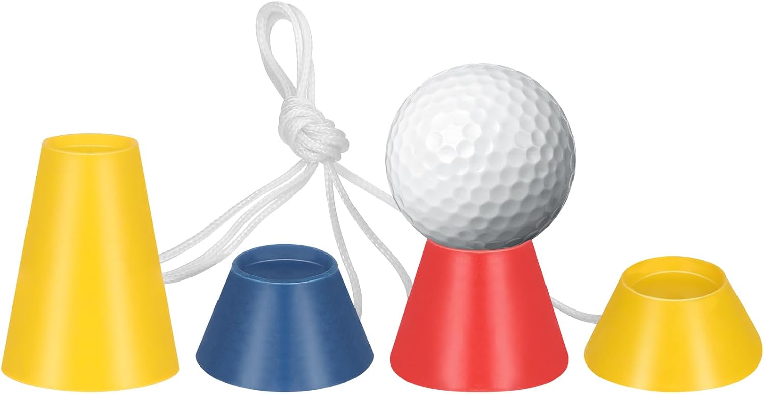 Rubber Winter Golf Tees Indoor Golf Tees with Different Heights for Frosty Days 4pcs