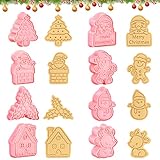 Material de Grado Alimenticio - Los navidad moldes para galletas están hechos de PP, seguros, resistentes, reutilizables y duraderos, ¡puede disfrutar horneando con confianza!