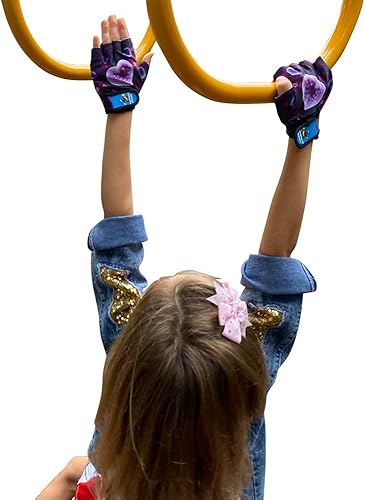 Monkey Bar Guantes de 5 y 6 años para niños con control de agarre Parkour guantes de bicicleta para niños