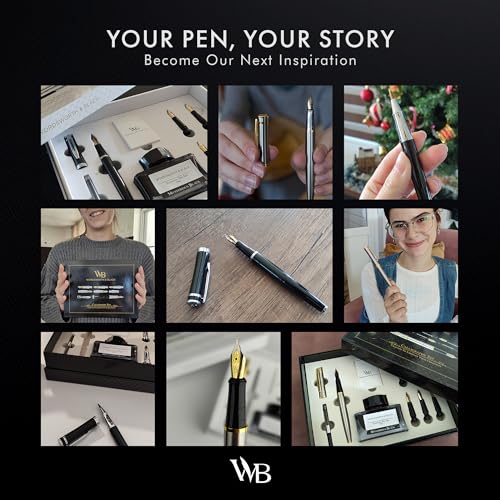 Wordsworth & Black Luxury Calligraphy Pen Set for Writing, 6 Nibs, Brown by Wordsworth & Black - Used condition - Image 7