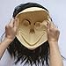 MOMO Scary MASK Halloween Props - Creepy Horror Latex Realistic Full Head with Wig Cosplay Costume Mask Party Decoration