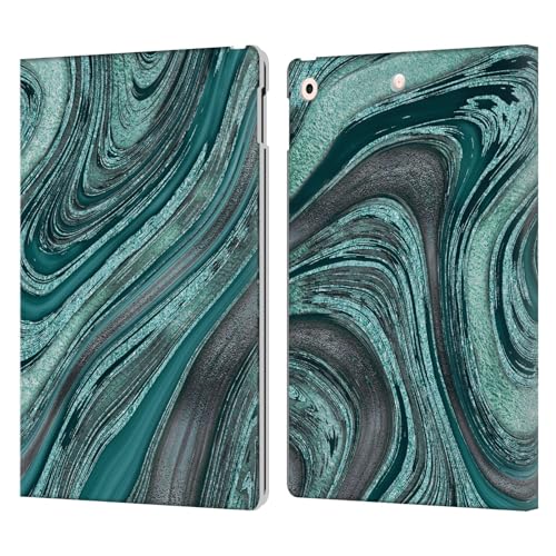Étui Portefeuille Cuir Marbre de Pierres précieuses iPad 10.2 Luxe