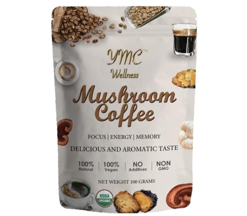 Organic Mushroom Coffee powder Dark Roast miniatura 2