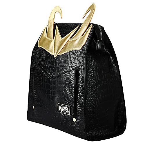 Marvel Comic Book Loki Cosplay Black Mini Backpack #TOP1