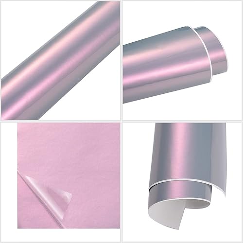 Miniatura 8 de XhuangTech Rollo de vinilo adhesivo para carrocería de automóvil con diseño de camaleón, diseño de luna de Mirage y lima, para liberar burbujas de