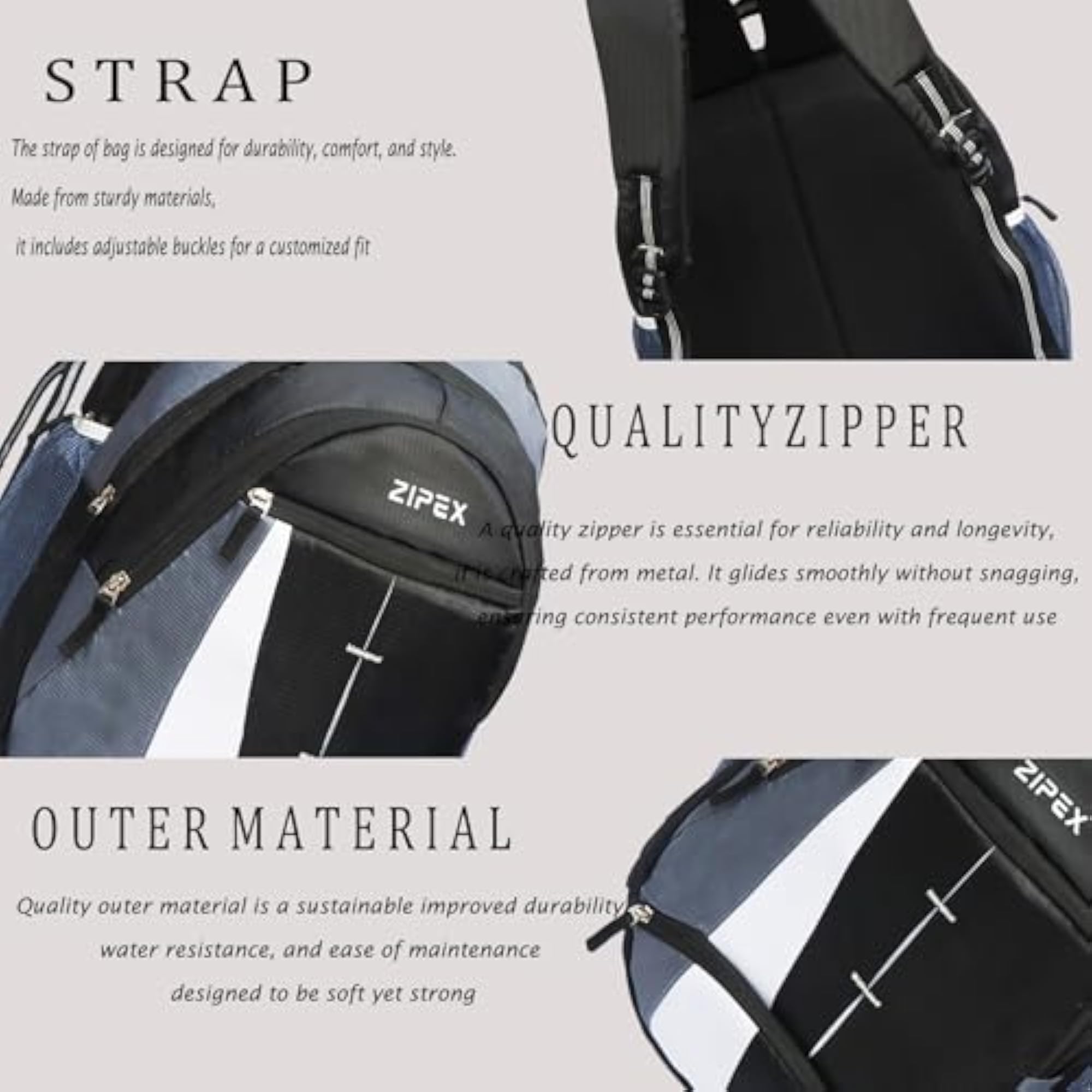 CRYPTO Black-Grey Laptop Backpack for Men & Women